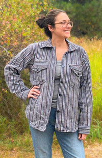 Heavy Brushed Cotton Shirt Jacket