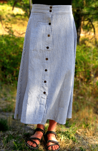 cotton skirt women's fair trade nepal
