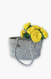 hand made basket bag, fair trade Nepal