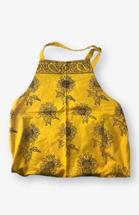 Hand Blockprint Cotton Apron- Adjustable, Pockets