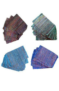 Handcrafted Fair Trade recycled silk placemats from Nepal.