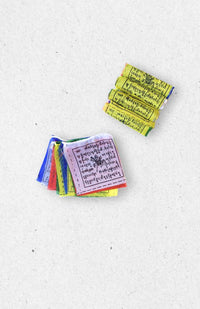 Tiny prayer flags fair trade Nepal