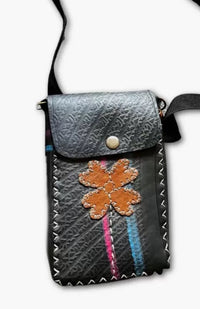 recycled tire rubber sling bag fair trade Nepal