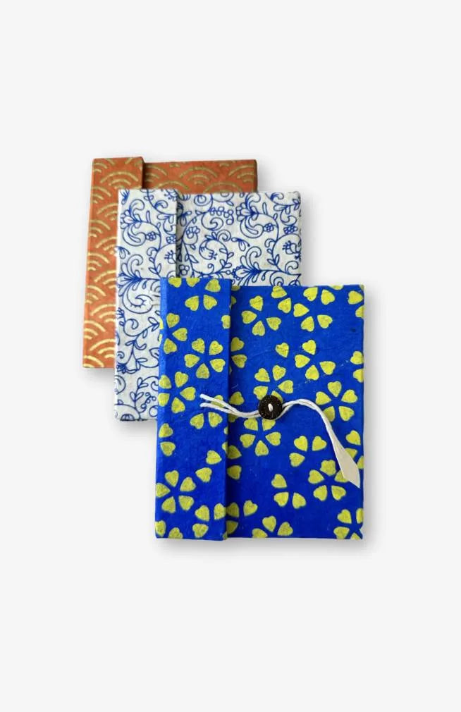 hand made paper journal, tree free paper, fair trade Nepal