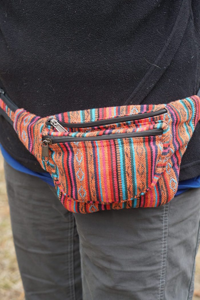 cotton gyari fanny pack fair trade nepal