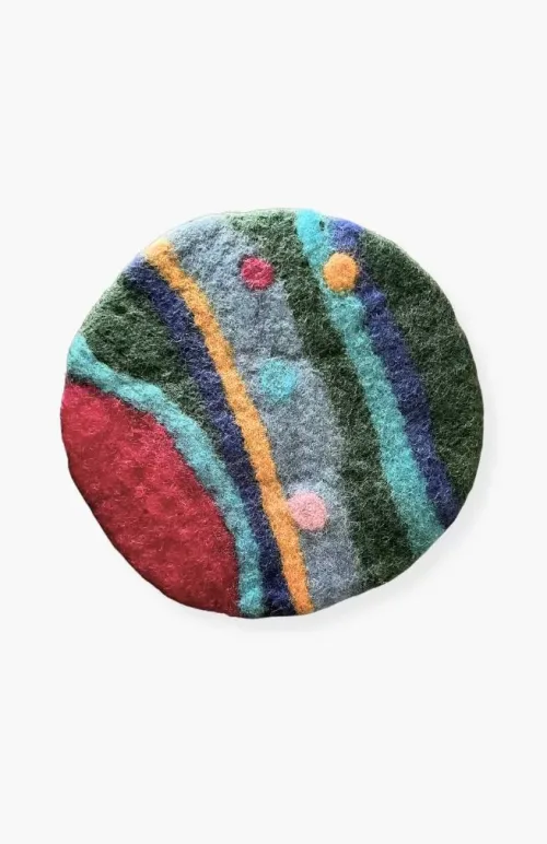 felt trivet, fair trade Nepal