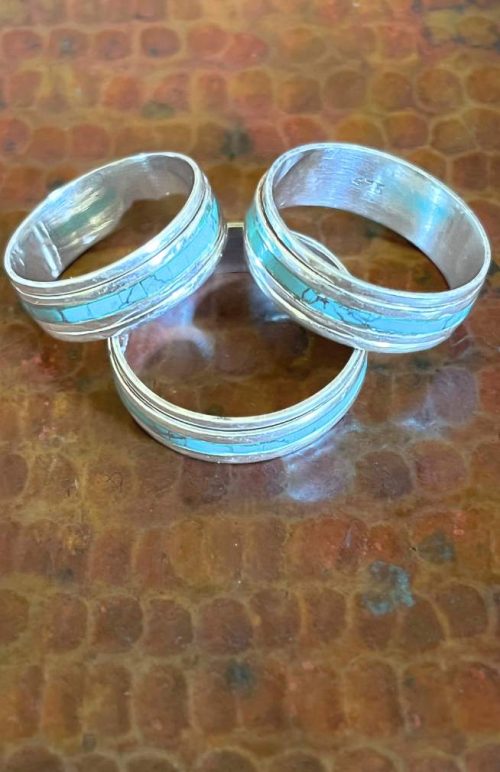 Sterling silver band, fair trade nepal