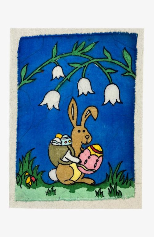 Easter batik card fair trade Nepal