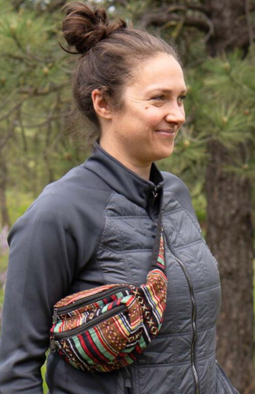 Sling bag, fanny pack, cotton, fair trade Nepal