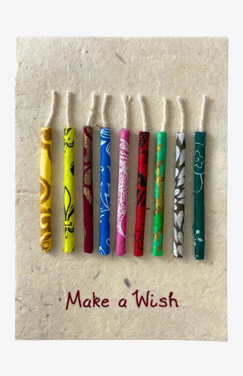 birthday tree free paper card set lokta bush fair trade Nepal