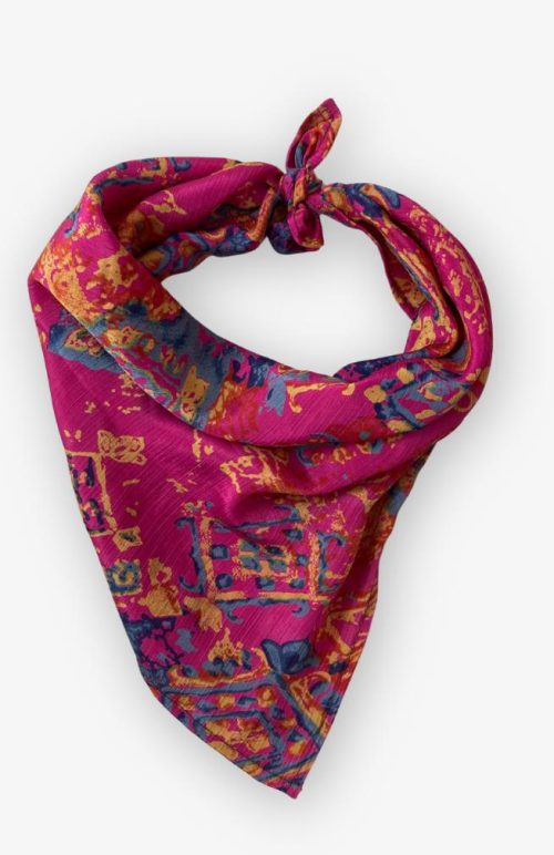 recycled silk sari bandana fair trade Nepal