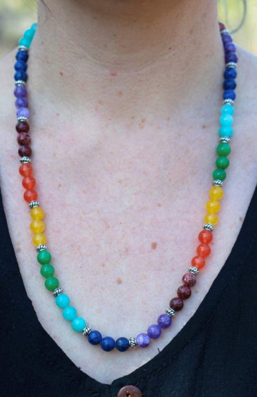 chakra bead necklace fair trade Nepal