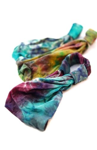 cotton tie dye hairband fair trade nepal