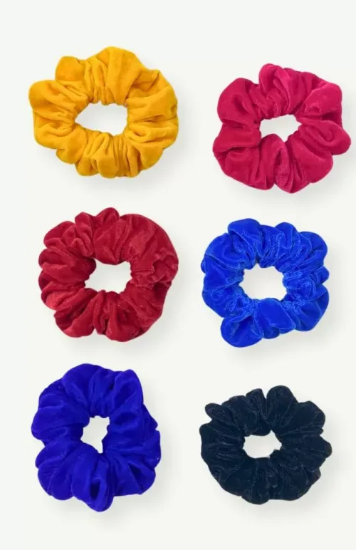 Velvet scrunchy , hair tie, fair trade Nepal