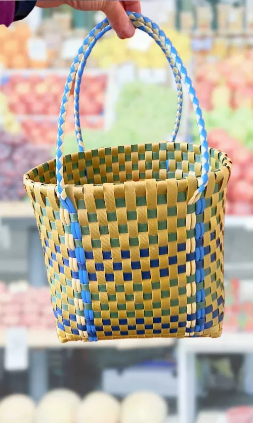 handmade basket, fair trade Nepal