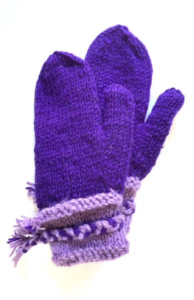 wool mitten fair trade nepal