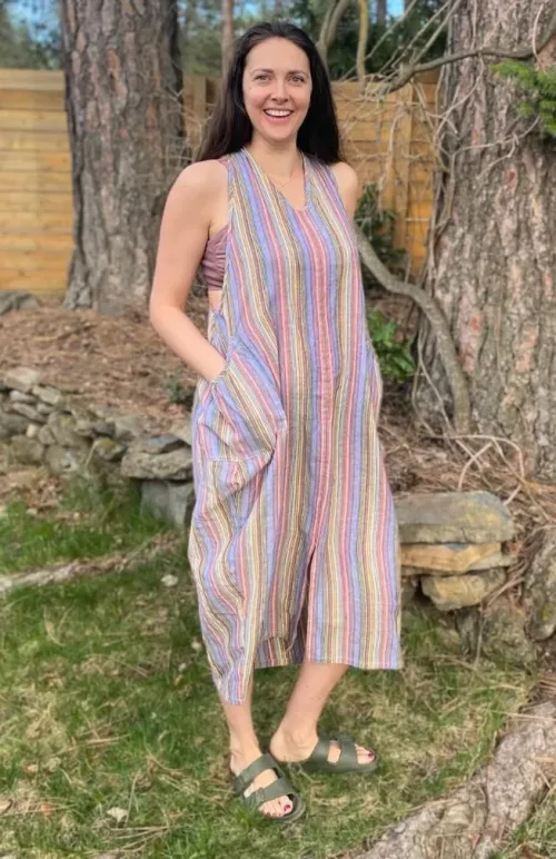 cotton sun dress racer back fair trade Nepal