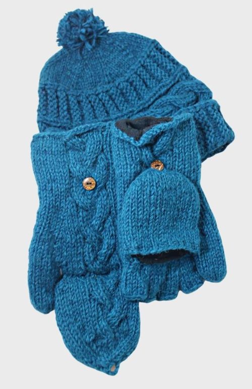 wool knit glitten fair trade nepal