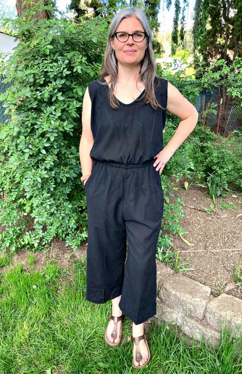 cotton 3/4 romper fair trade nepal