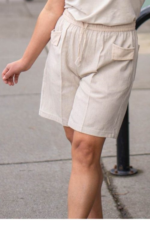 cotton shorts elastic waist fair trade nepal