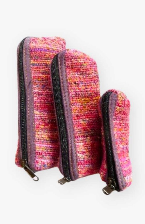 recycled silk coin accessory purse fair trade Nepal
