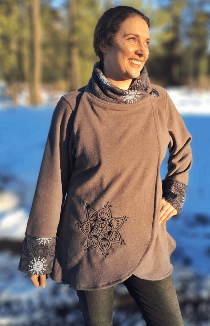 fleece jacket women's fair trade nepal