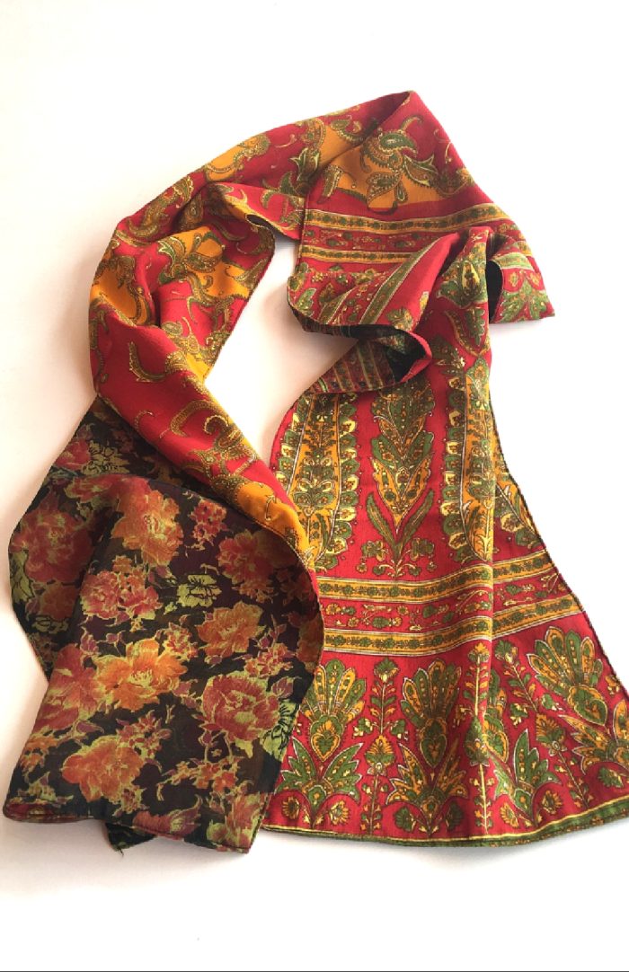 recycled silk scarf fair trade nepal