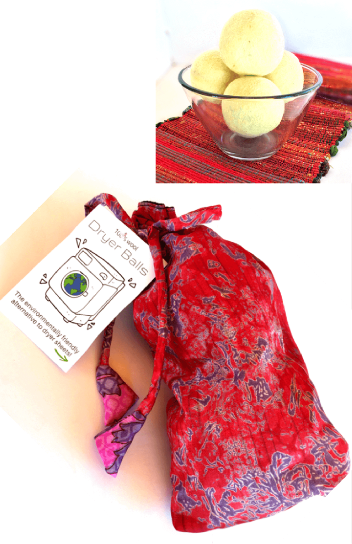 Dryer Balls Felt STX-HB-DBB set of 2 w/ gift bag