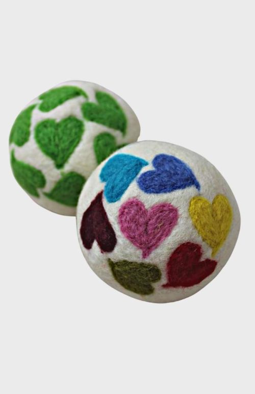 needele felt dryer ball wool fair trade nepal
