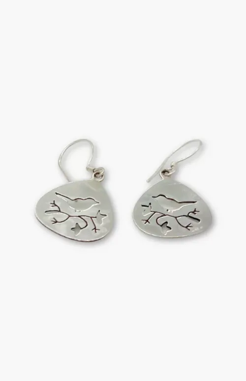 sterling silver earrings, fair trade Nepal