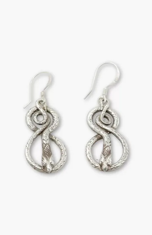 sterling silver earrings, fair trade Nepal
