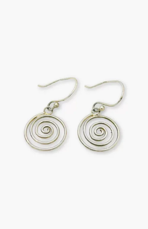 sterling silver earrings, fair trade Nepal
