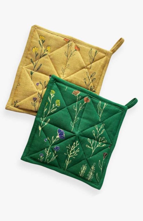 cotton flower potholder fair trade Nepal