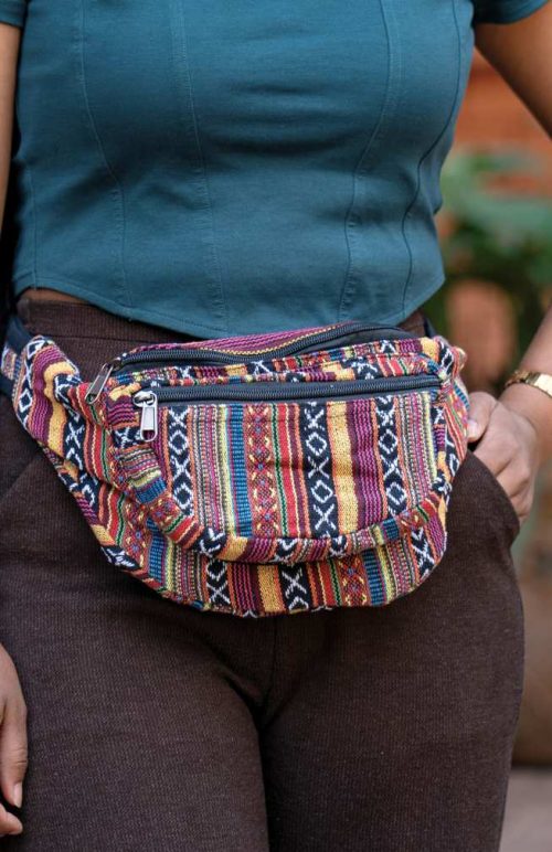 cotton gyari fabric cross body bag