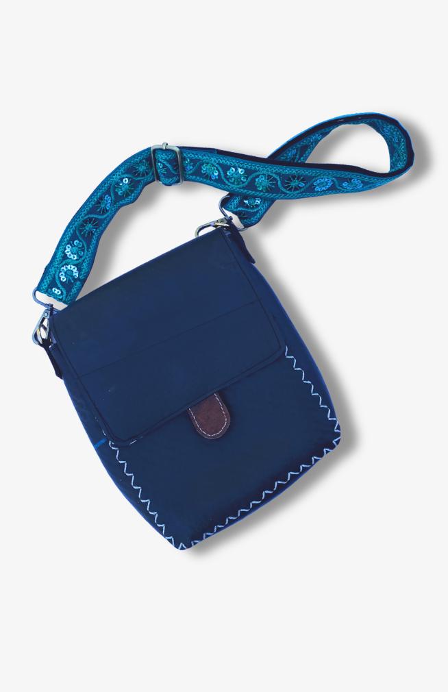 Fair Trade Rubber Cross Body Bag