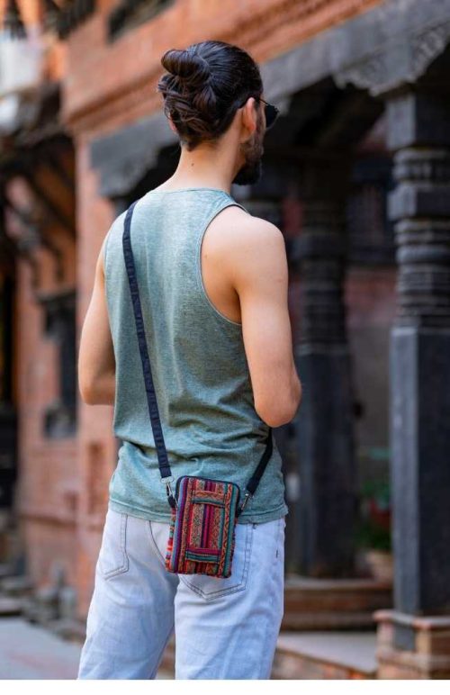 gyari cotton phone case with removable strap
