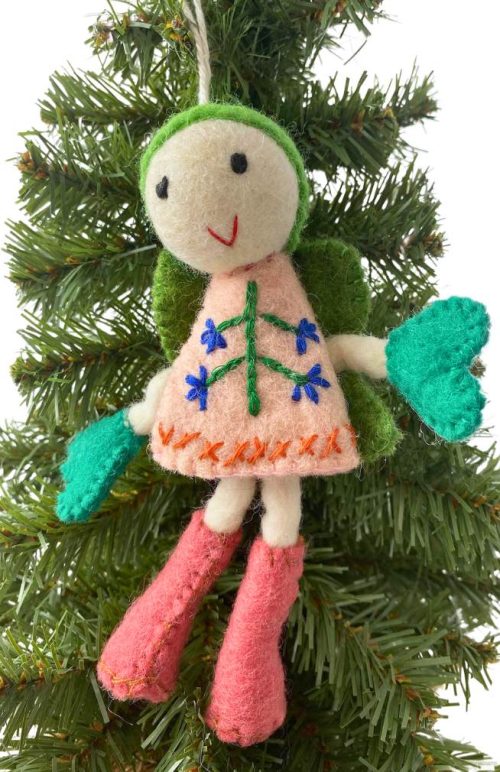 felt fairy ornament fair trade Nepal