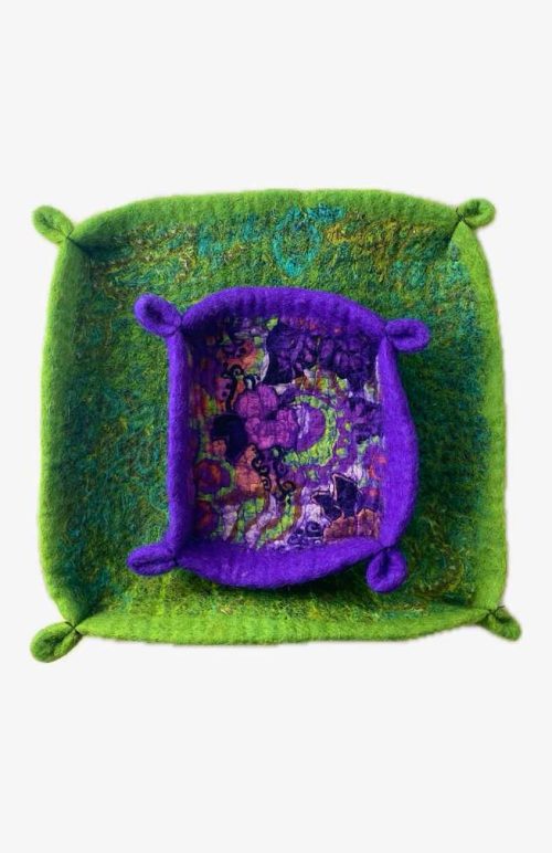 Felt infused tray, Fair Trade Nepal