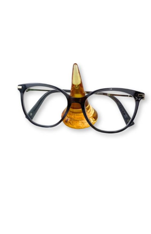 solid blown glass eyeglass holder fair trade Nepal