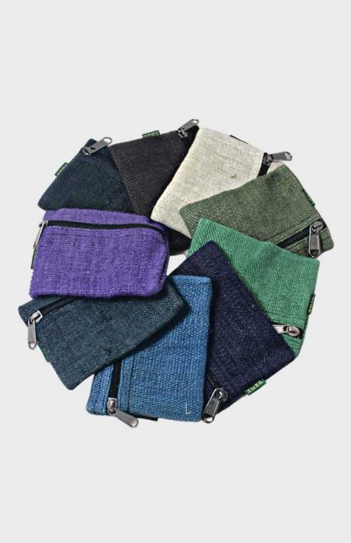 hemp coin purse wallet fair trade nepal