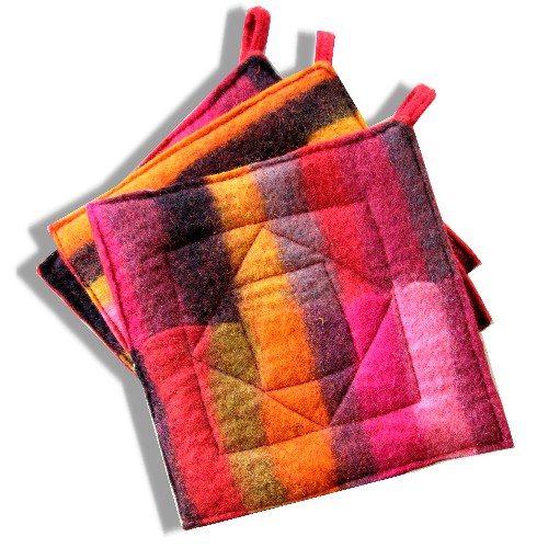 felt potholder fair trade nepal