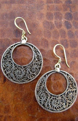 WM & Brass Earring EBH251