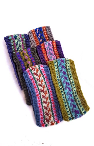 wool knit headband fair trade nepal