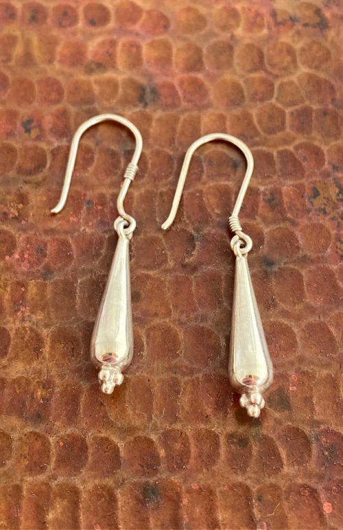 sterling silver earrings, fair trade Nepal