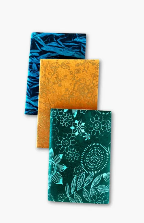 hand made paper journal, fair trade Nepal