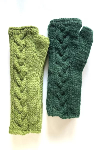 wool fingerless glove fair trade nepal