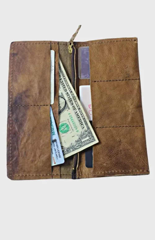 no kill leather wallet fair trade nepal