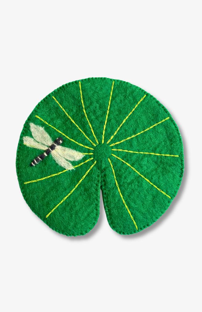 Round Dragonfly Lily Pad Trivet