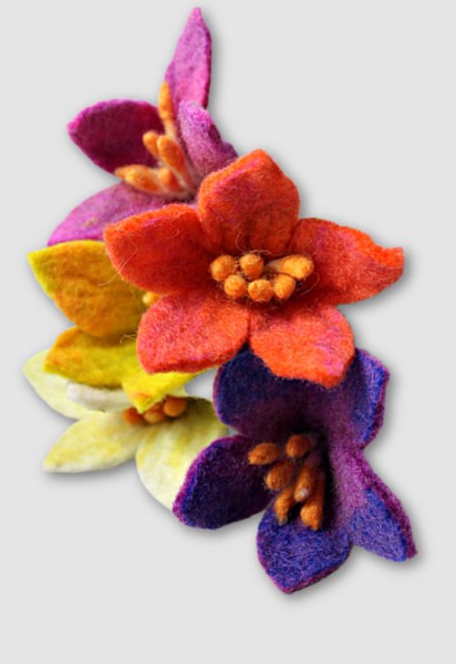 felt flower fair trade nepal