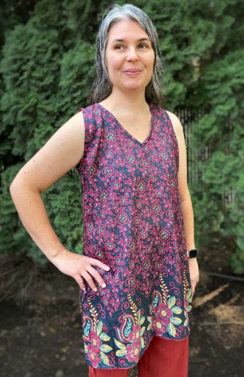 recycled sari dress, fair trade Nepal